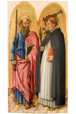 Benedetto Bonfigli - San Paolo e San Pietro Martire (particolare)