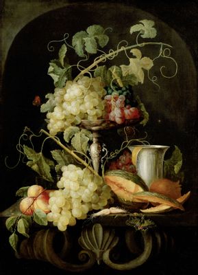 Jan van den Hecke - Natura morta con frutta