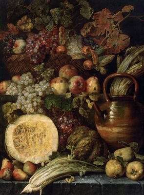 Karel de Vogelaer - Bodegón con frutas
