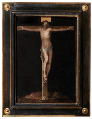 Marco Pino - Lebendiger Christus am Kreuz