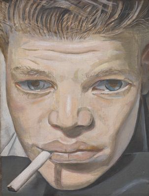 Lucian Freud - Boy smoking