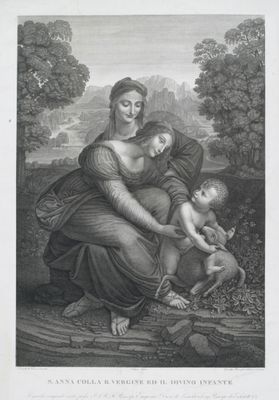 Giuseppe Benaglia - S. Anna colla Beata Vergine e il Divino infante