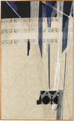 Maria Lai - Stitched canvas