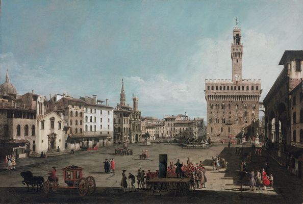 Bernardo Bellotto - Piazza della Signoria, Florenz