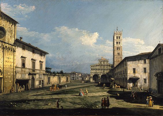 Bernardo Bellotto - Piazza San Martino con la catedral, Lucca