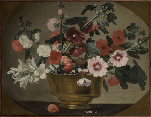 Bernardo Strozzi, detto il Cappuccino - Catino con fiori