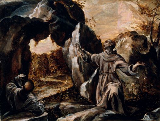 Domínikos Theotokópoulos, detto El Greco - Saint Francis receiving the stigmata