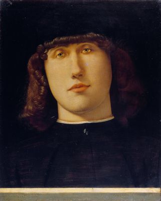Lorenzo Lotto - retrato, de, un, joven