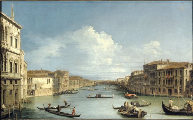 Giovanni Antonio Canal, detto Canaletto - El Gran Canal desde el Palacio Balbi
