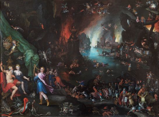 Jan Brueghel il Vecchio - El Concierto de Orfeo en el Inframundo para Plutón y Proserpina