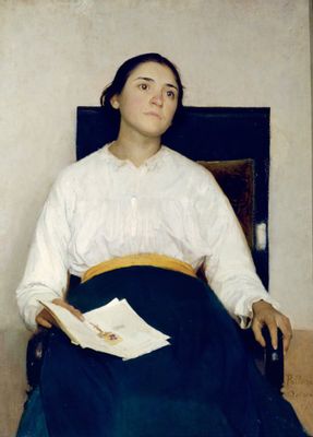 Giuseppe Pelizza da Volpedo - Memory of a pain (portrait of Santina Negri)
