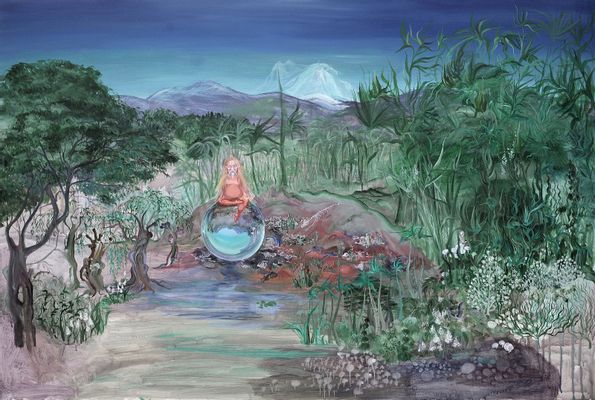 Yeesookyung - Pintura de Regresión a Vidas Pasadas, Santo, Haciendo una Bola de Cristal con la Impureza del Mundo