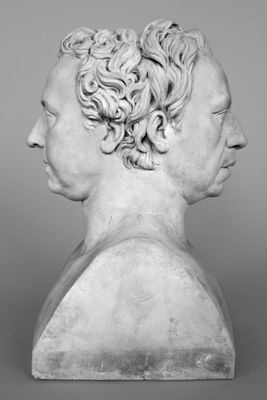 Giovanni Volpato - Erma with portraits of Anton Raphael Mengs and José de Azara