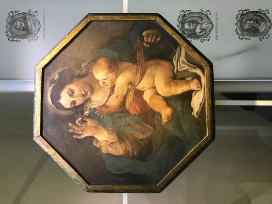 Giovanni Francesco Barbieri, detto Guercino - Madonna con bambino