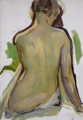 Jules Van Biesbroeck - Female nude from the back