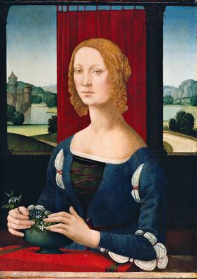 Lorenzo di Credi - Portrait of a Young Woman or Lady of Jasmine