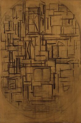 Piet Mondrian - Scaffolding: Estudio para Tableau III