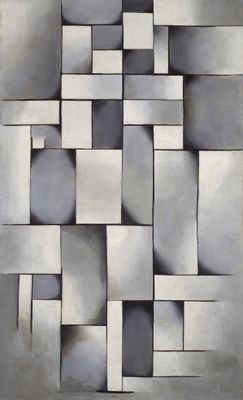 Theo van Doesburg - Composición en gris (Rag time)