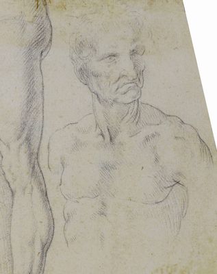 Leonardo da Vinci - Figur des alten Mannes