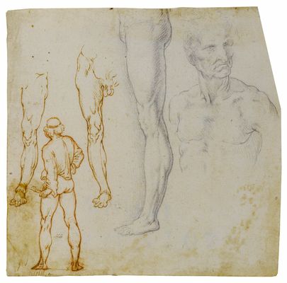 Leonardo da Vinci - Studie einer Figur