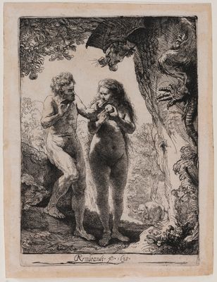 Rembrandt Harmenszoon van Rijn, detto Rembrandt - Adam and Eve