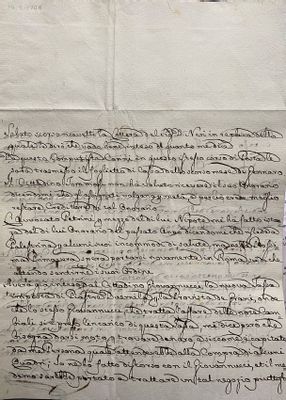 Letter from Ludovico Radice to Tommaso Corsini