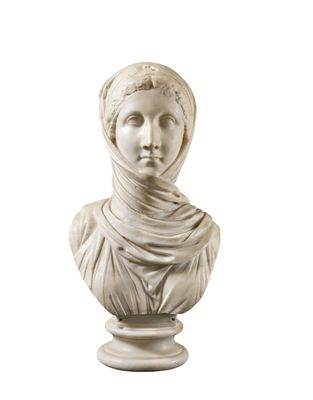 Female bust of the so-called Vestal, called La Zingarella