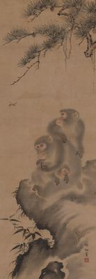Mori Sosen - A family of monkeys