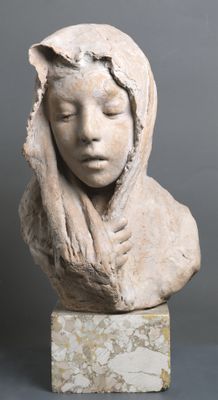 Vincenzo Gemito - Head of a girl