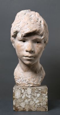 Vincenzo Gemito - Head of a child
