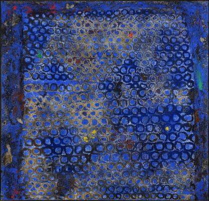 Oscar Piattella - Muro in un paesaggio blu