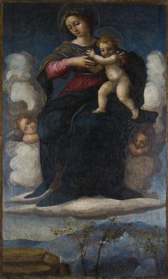 Andrea De Litio - Madonna with Child in glory