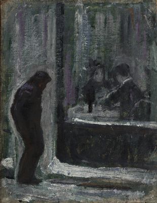 Emilio Longoni - Reflections of a hungry. Study