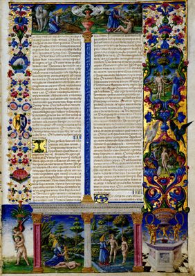 Taddeo Crivelli; Franco dei Russi; Girolamo da Cremona - Bible of Borso d'Este