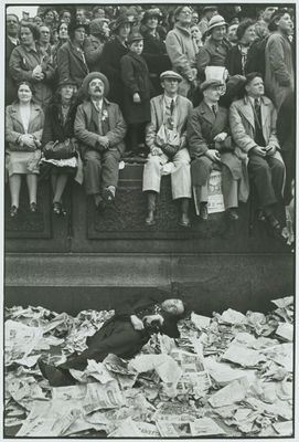 Henri Cartier-Bresson - Coronación del rey Jorge VI, Trafalgar Square, Londres