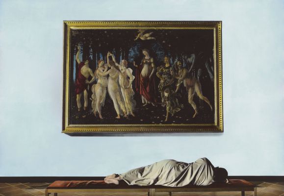 Youssef Nabil - Sel retrato con Botticelli