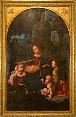 Bernardino de' Conti - Vergine delle rocce copia da Leonardo