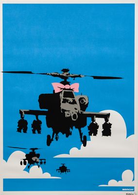 Banksy - Glückliche Chopper