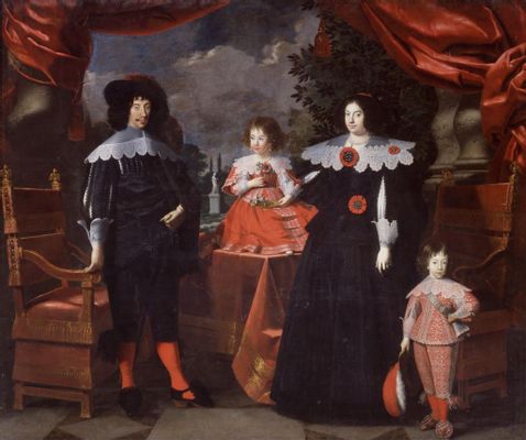 Nicola Régnier - La famiglia di Francesco I d'Este