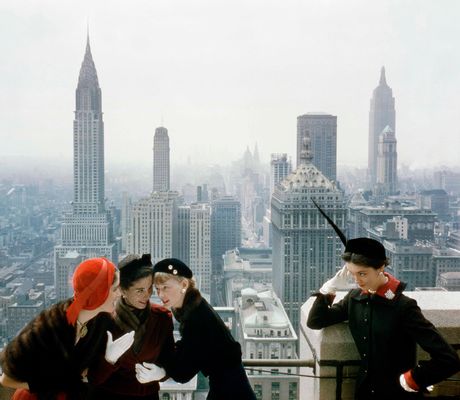 Norman Parkinson - View from the Chrysler Building
