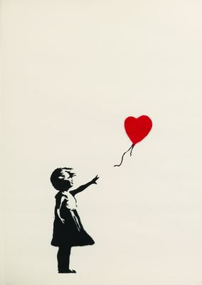 Banksy - niña con globo
