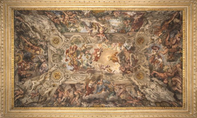 Pietro da Cortona - Le Triomphe de la Divine Providence et l'accomplissement de ses fins sous le pontificat d'Urbain VIII