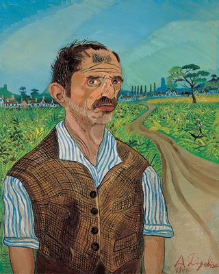 Antonio Ligabue - Self portrait