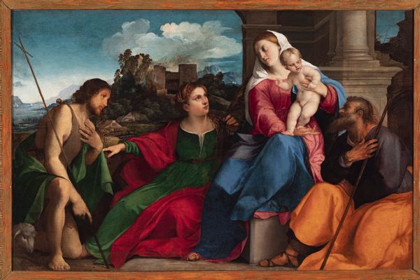 Jacopo Negretti, detto Palma il Vecchio - heilige Familie