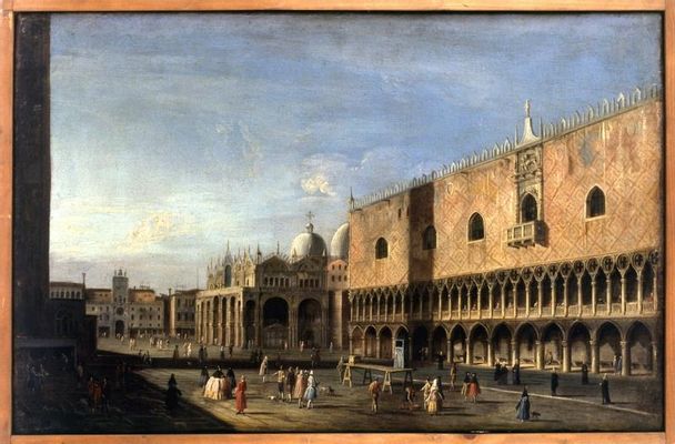 View of Piazza San Marco from the side of the Doge's Palace