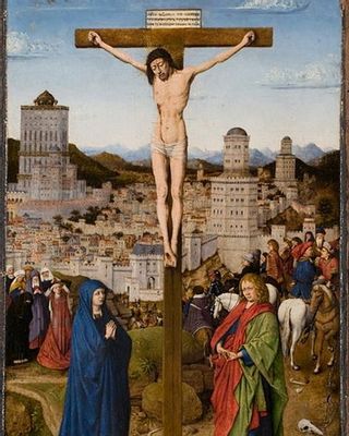 Jan van Eyck - Crocifissione