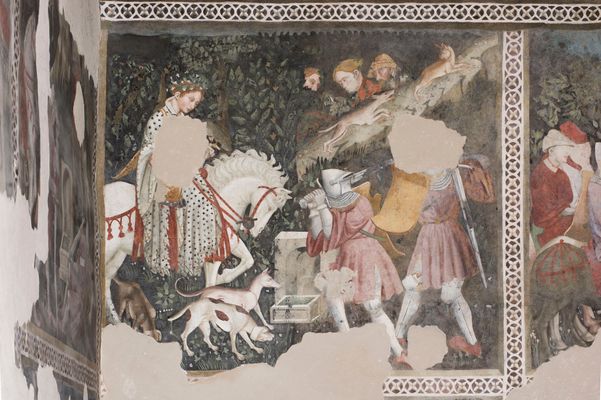 Ciclo di affreschi isprato alla Teseide di Boccaccio 