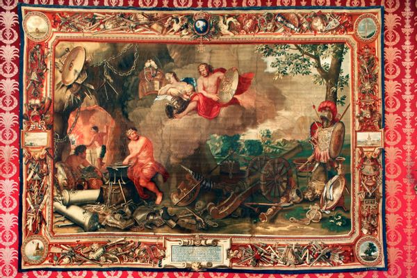 Tapestry with Fire allegory