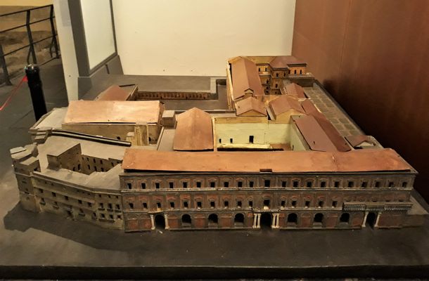 Antonio Niccolini - Maquette du Nouveau et de l'Ancien Palais Royal et du Théâtre San Carlo