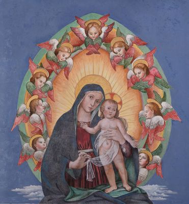 Reconstructive proposal of the Madonna of the pregnant women